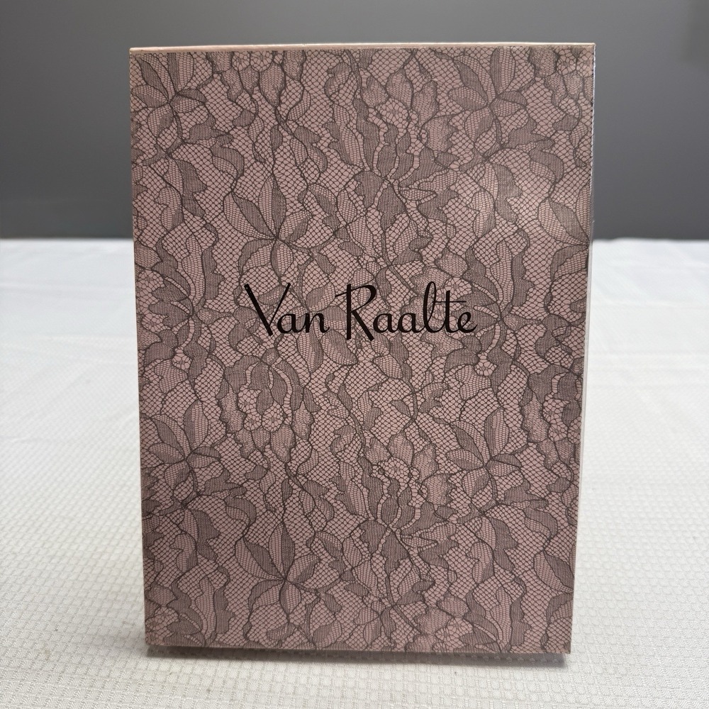 3 Vtg 50s Van Raalte Nines Platinum‎ 9M Nylon Stockings Seams New Box Thigh High